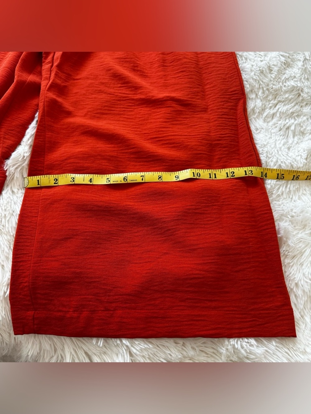 Calvin Klein Orange Sleeveless V-Neck Wide-Leg Jumpsuit Waist Tie Size: 10 NWT - Picture 7 of 14
